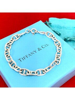 Tiffany & Co Vintage Chain Bracelet 925 Sterling Silver